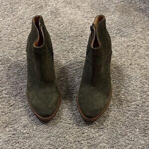 Lucky Brand Dark Green Ankle Booties